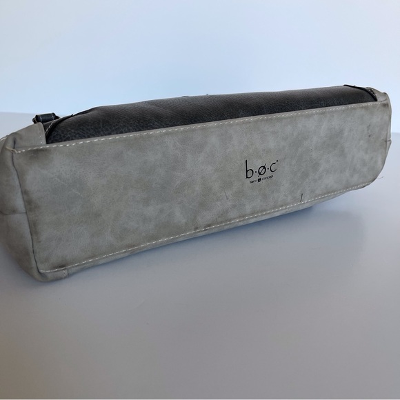 BOC Born Concept vegan faux leather shoulder bag purse tote soft sage green - Picture 11 of 14